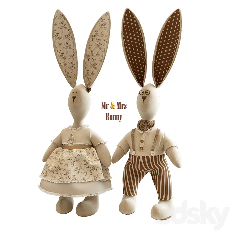 Mrs & Ms Bunny 3dskymodel