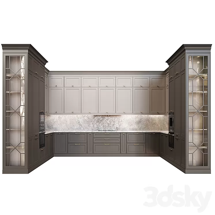 Neoclassical kitchen 16 3dskymodel