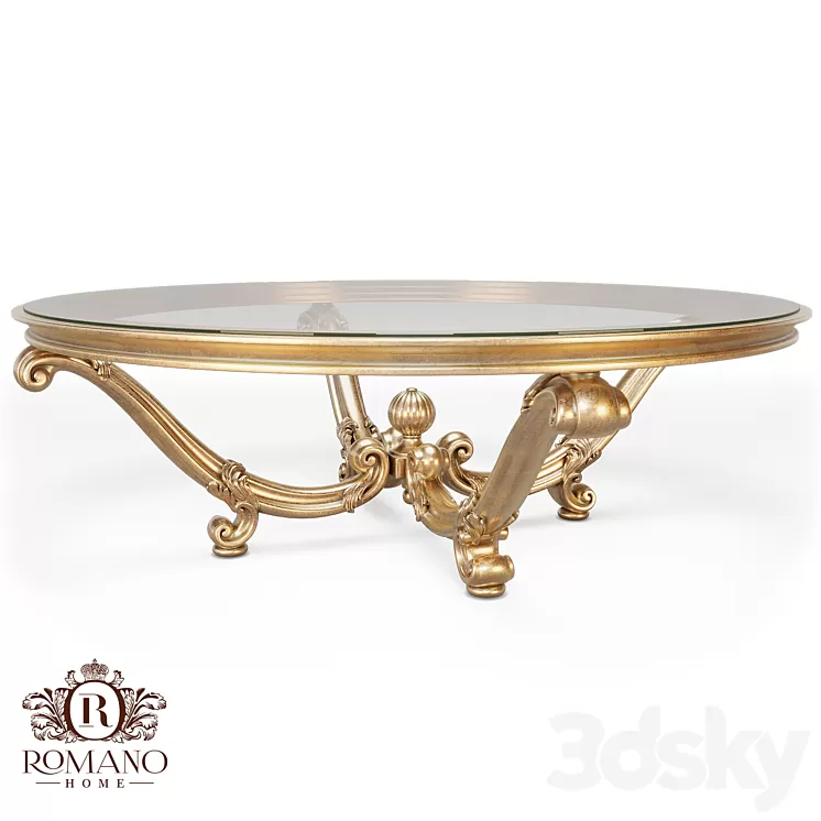 (OM) Round coffee table Daniele Romano Home 3dskymodel