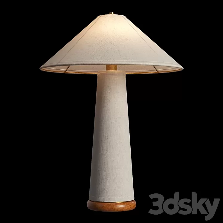 Ombra White Table Lamp 3dskymodel