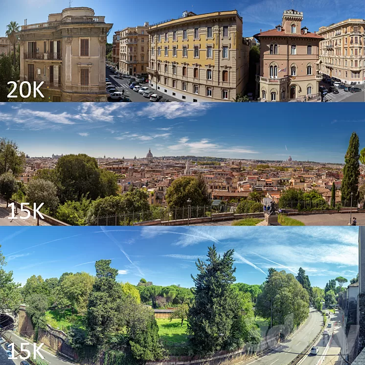 Panoramas of Rome 3dskymodel
