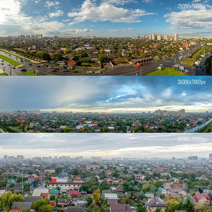Panoramas on Krasnodar 3dskymodel
