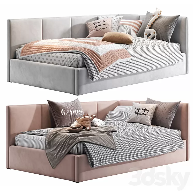 Parfe cushioned Corner bed 3dskymodel