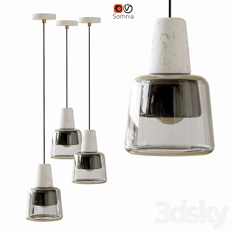 Pendant Lamp Corner Design Somnia 3dskymodel