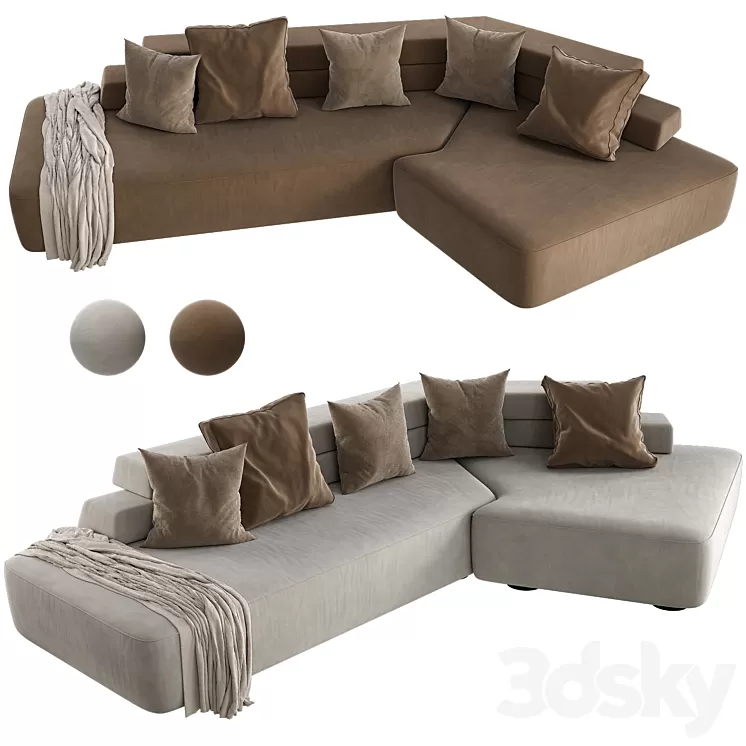 Rift L Sofa By Moroso 3dskymodel