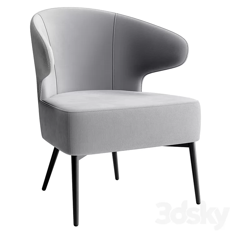 Royal Stripes armchair 3dskymodel