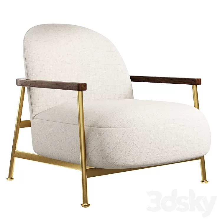 Sejour Lounge Chair By GamFratesi 3dskymodel