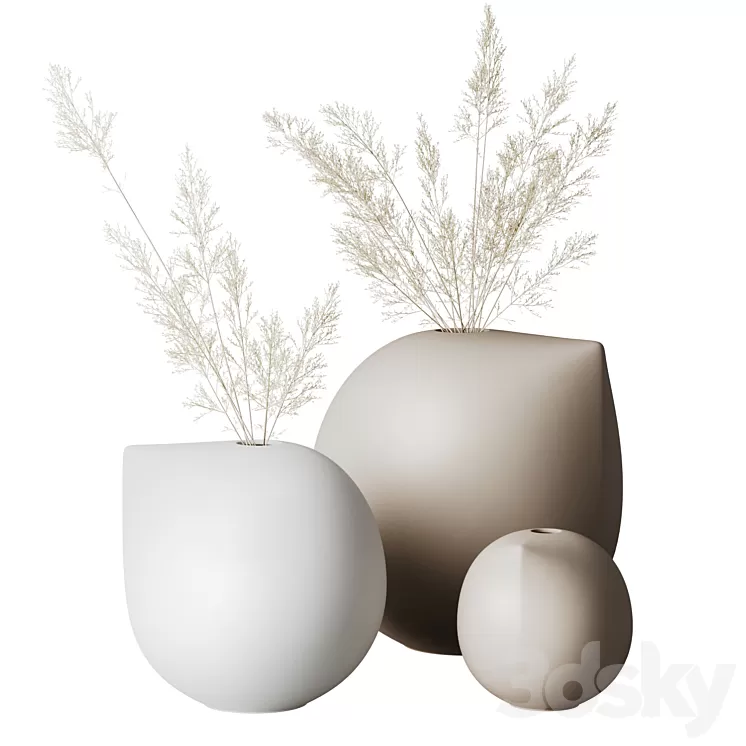 Set of vases DBKD Nib 3dskymodel