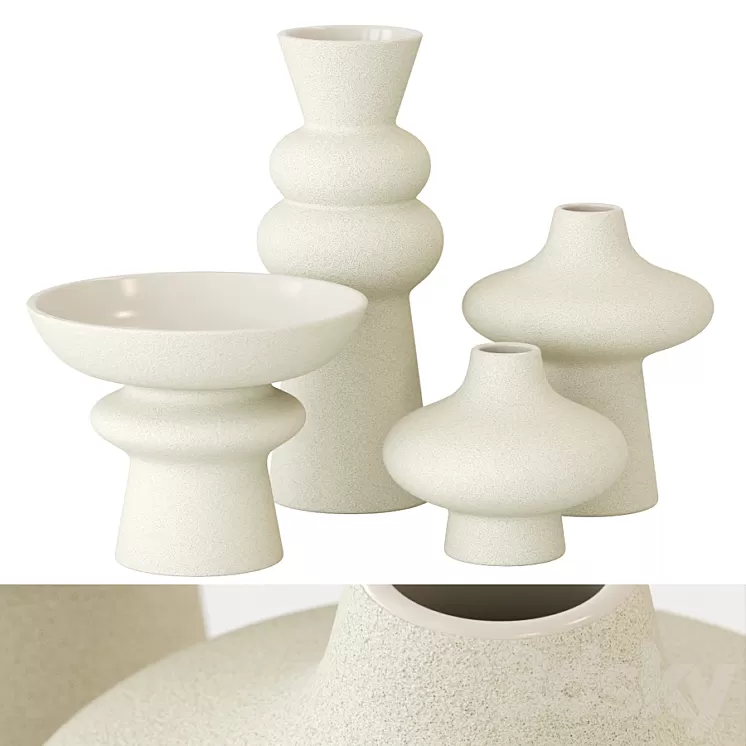 Set of vases H&M 3dskymodel