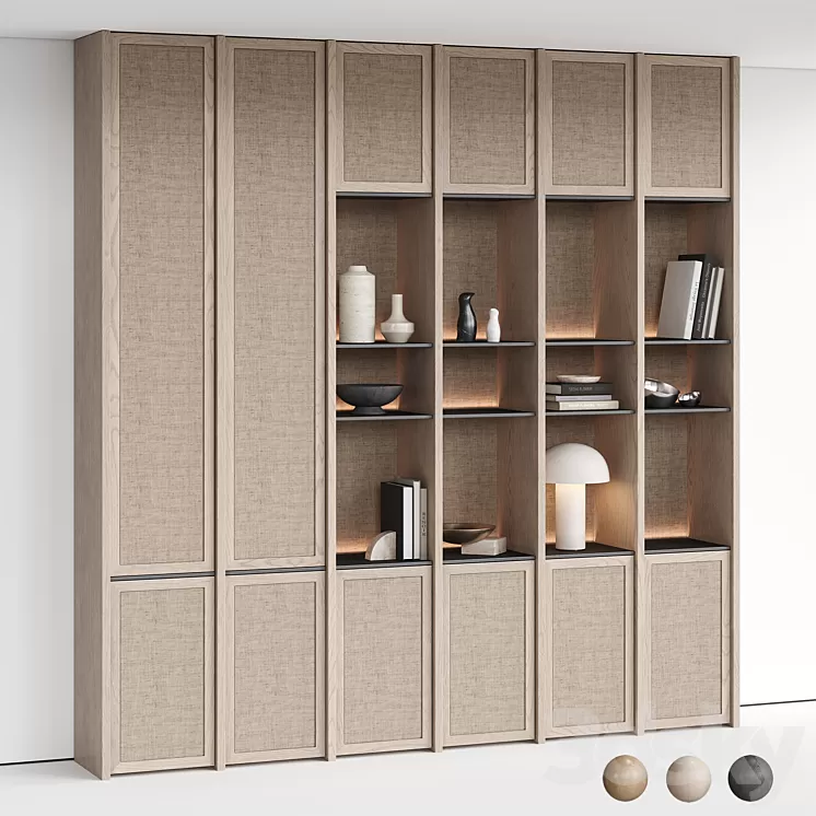 Shelving with decor 2 3dskymodel