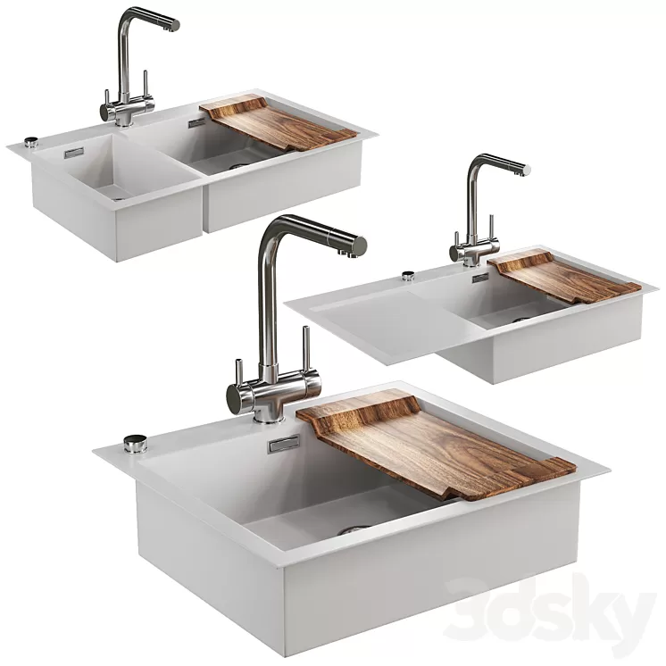Sink with mixer 3dskymodel