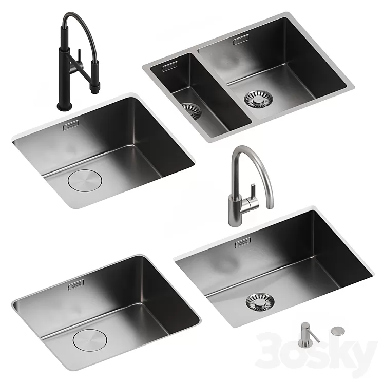 Sinks and faucets Franke 3dskymodel
