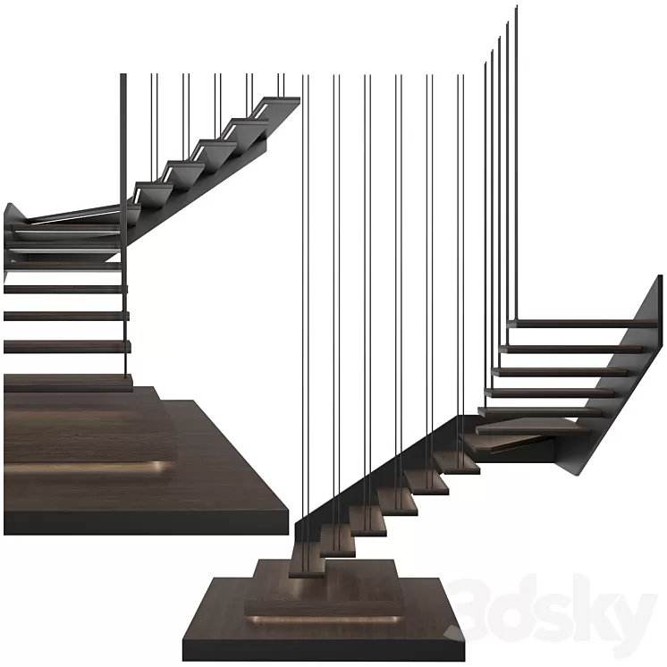 Staircase A001 3dskymodel