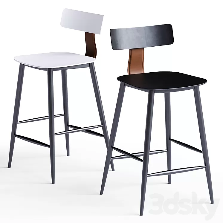 Stool Group Semi-bar chair ANT 3dskymodel