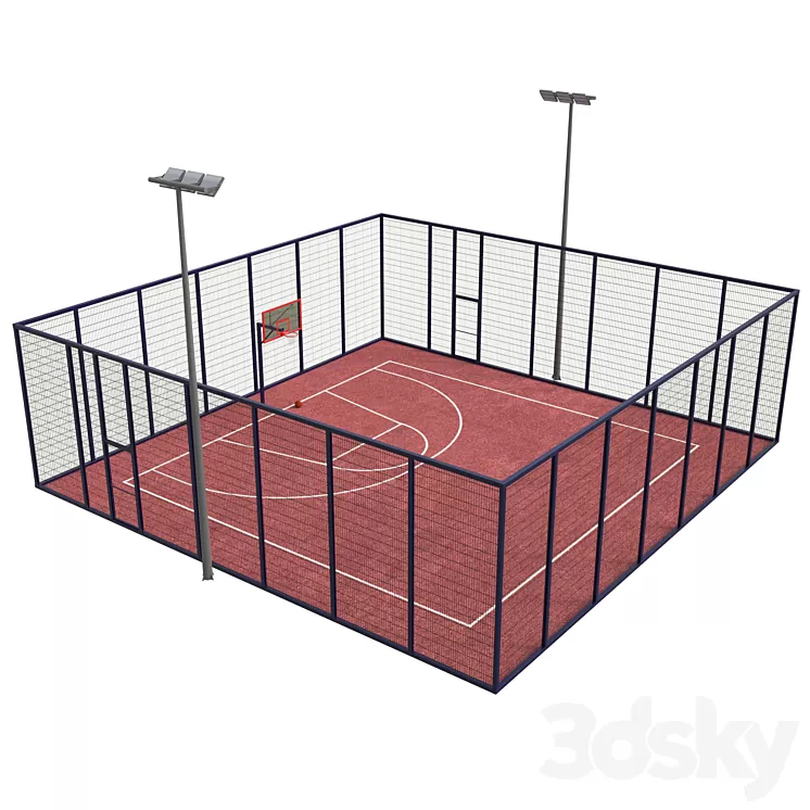 Streetball field 3dskymodel