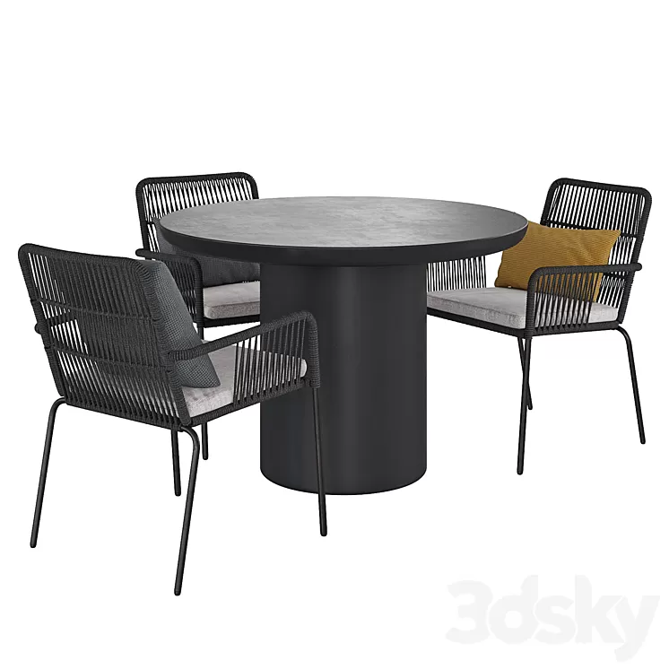 Table and Chair Taimi Camt 3dskymodel