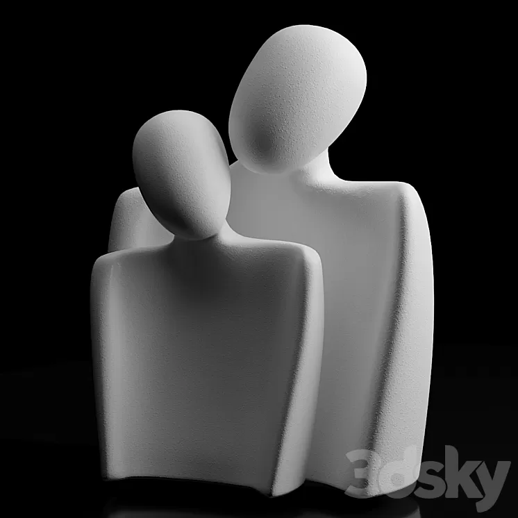 Table Decor Creative Abstract Characters 3dskymodel