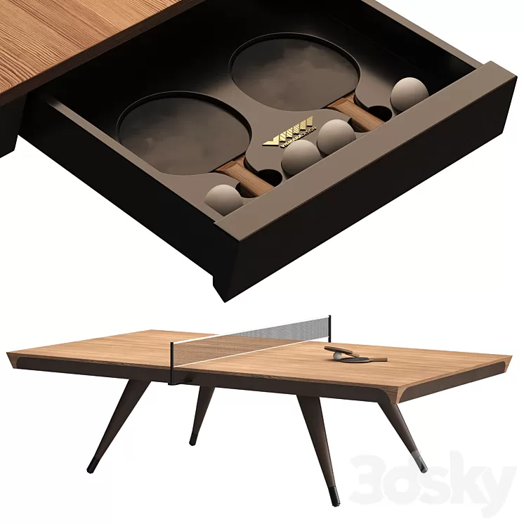 Tennis table BLADE by Vismara Design 3dskymodel