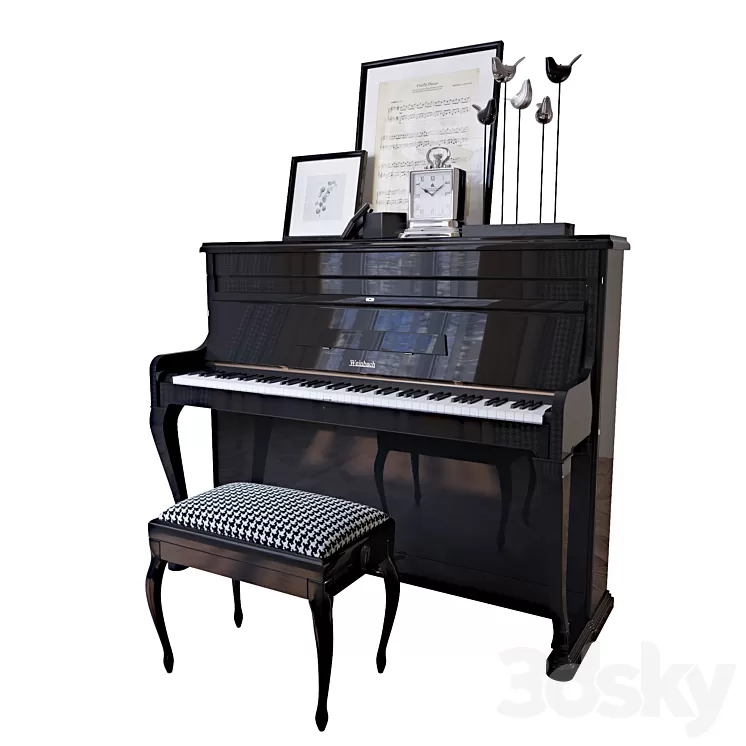 “The piano “”Weinbach” 3dskymodel