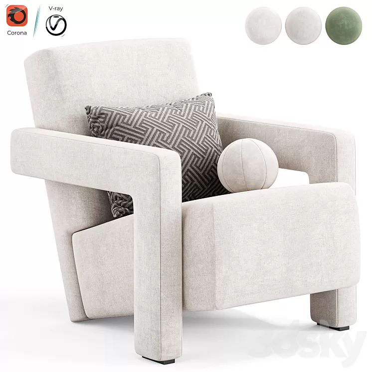 Utrecht armchair by Cassina 3dskymodel