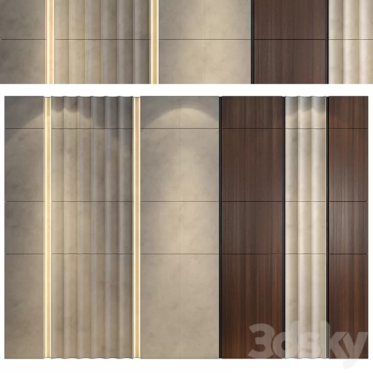 wall panels | set 149 3dskymodel