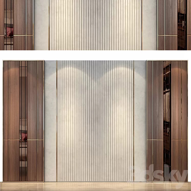wall panels | set 55 3dskymodel