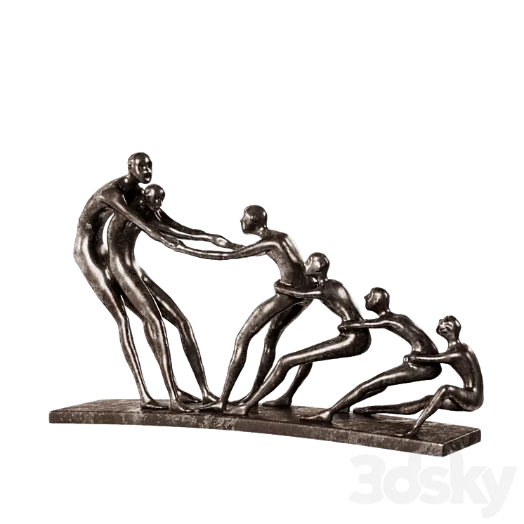 WAYFAIR bronze statuette War Human 3dskymodel