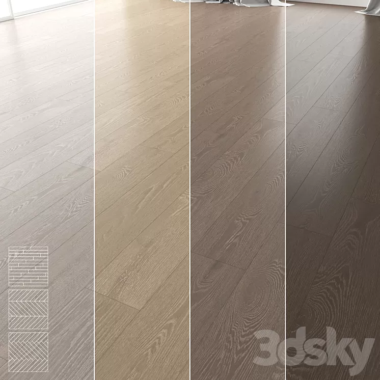 Wood Floor Set 20 3dskymodel