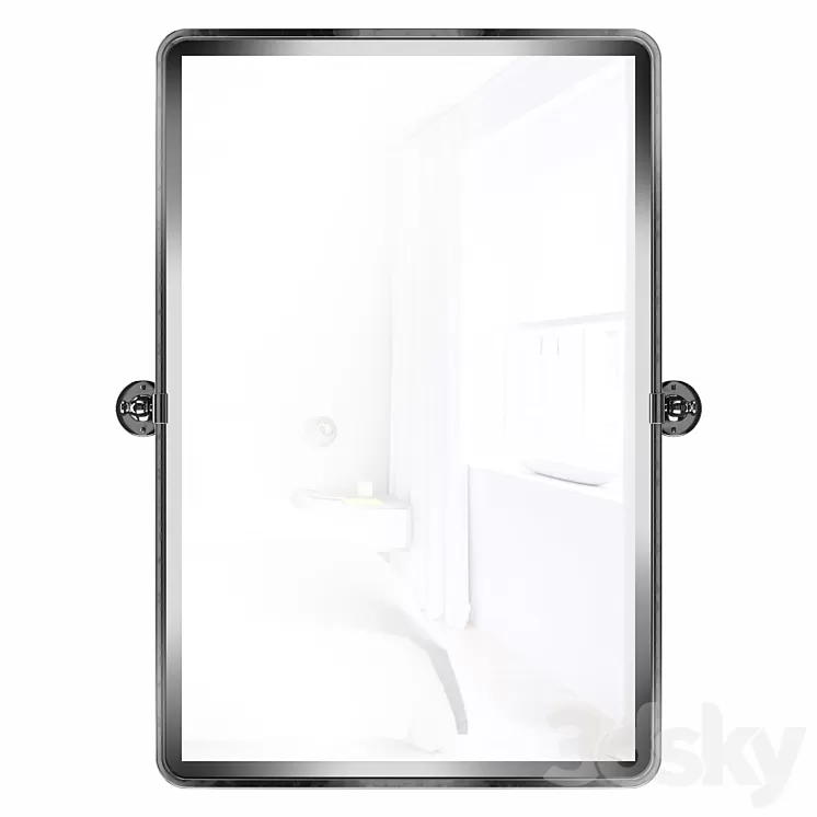 Woodvale Metal Framed Wall Mounted Bathroom \/ Vanity Mirror 3dskymodel