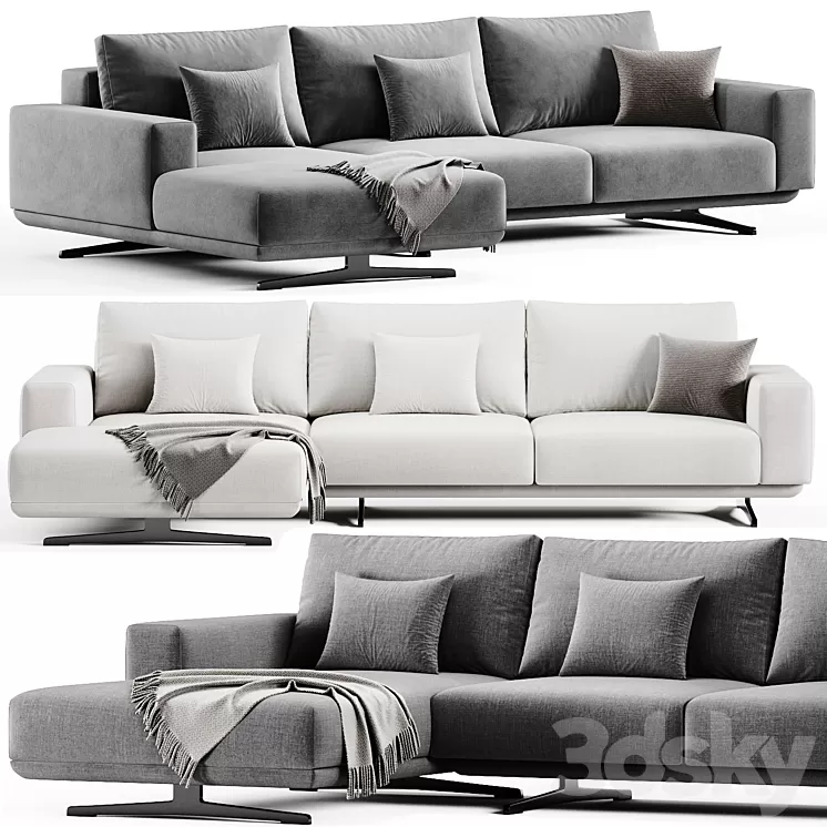 Zillis Corner Sofa By Skdesign 3dskymodel